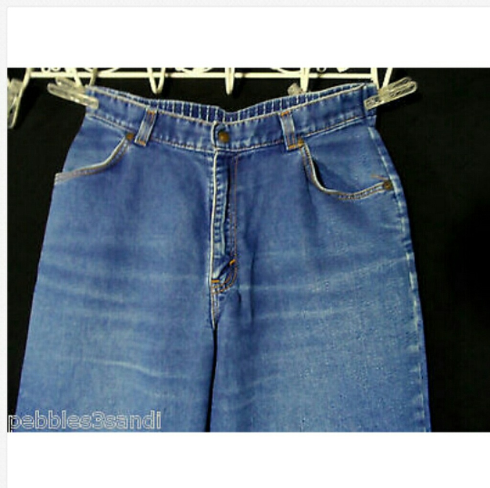 Vintage RARE LEVI'S Prop Short Jeans 14 dark wash
